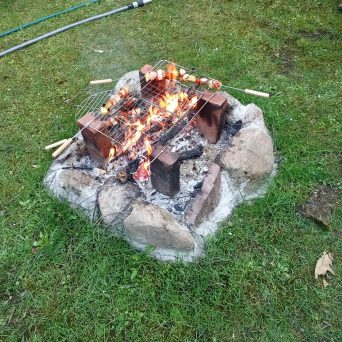 Grillspieße Feuer